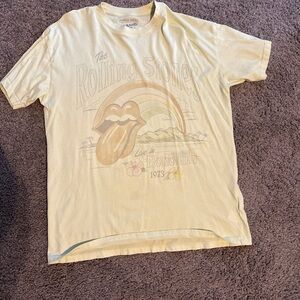 American Eagle Outfitters AE Band Tee in Light Tan
